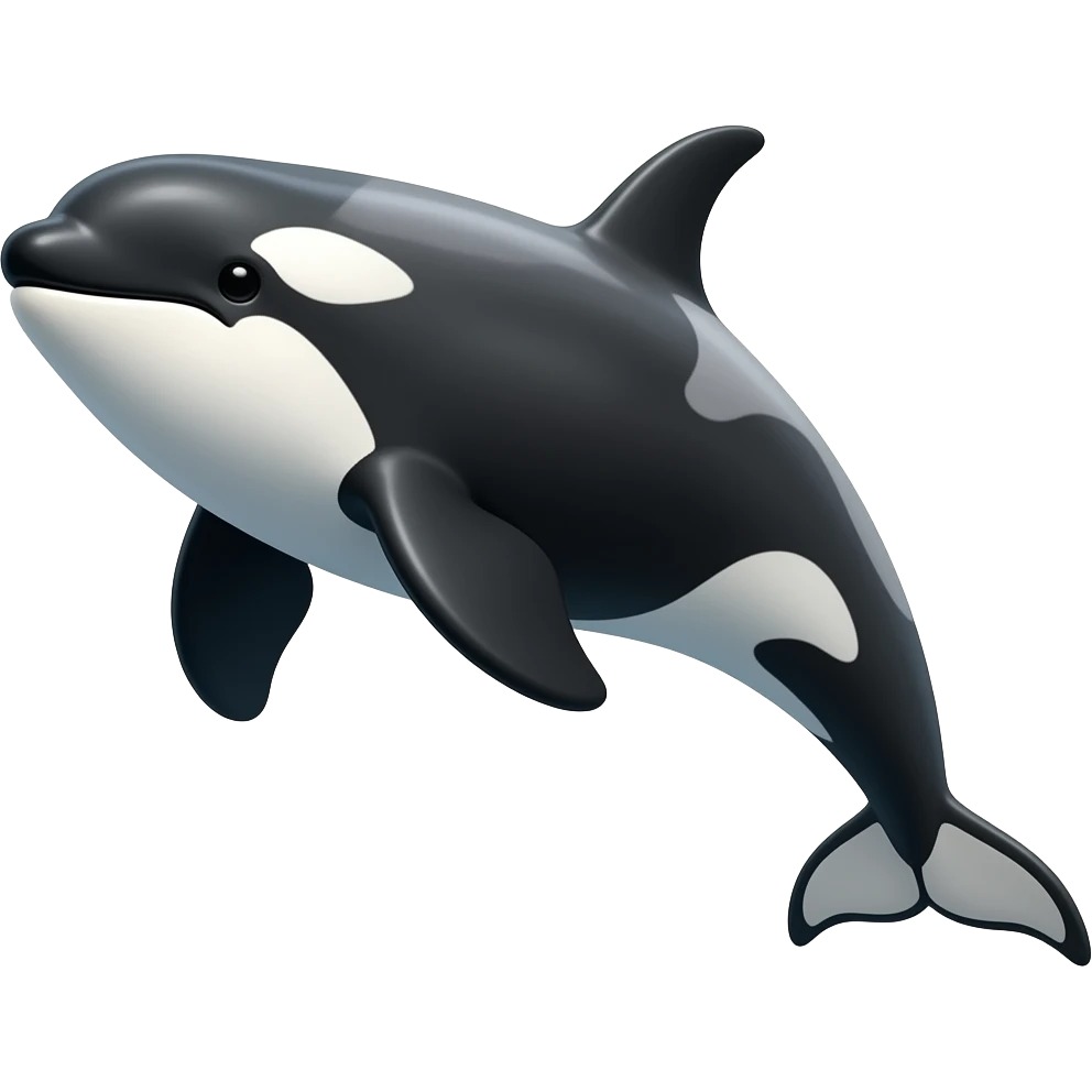 Orca realistic emoji