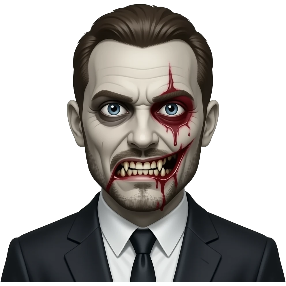 Korkutucu psikopat katil emoji