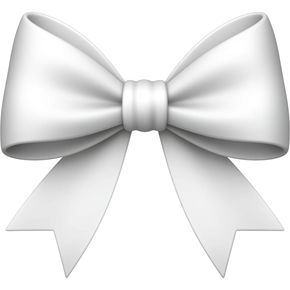 White bow emoji