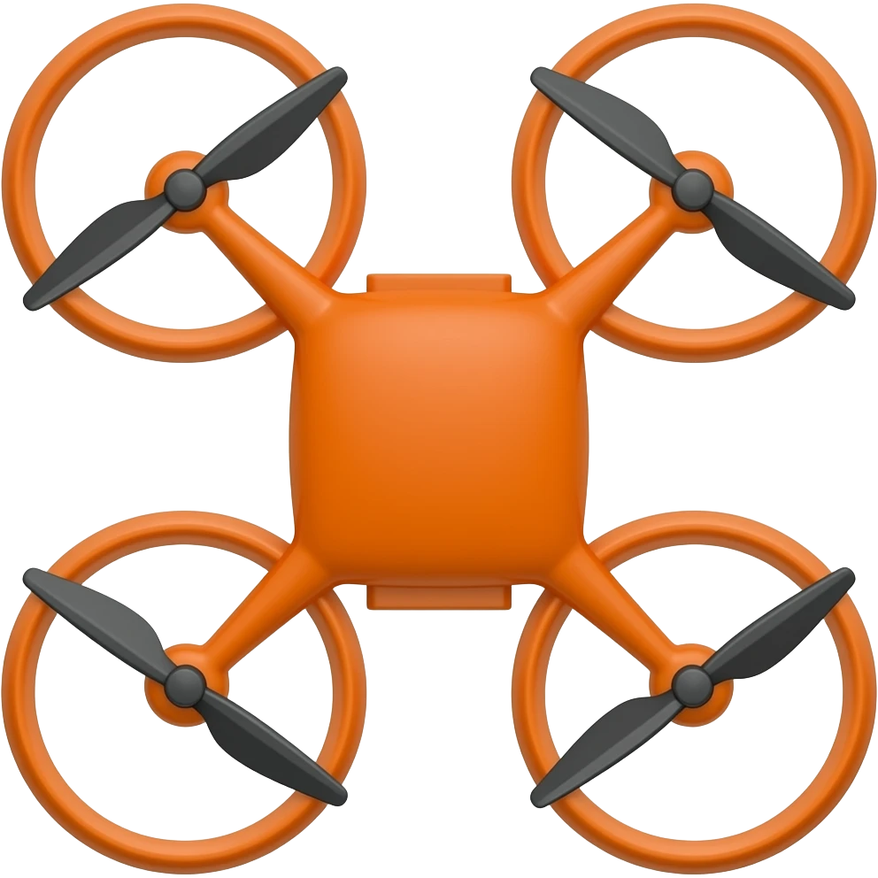 orange drone emoji