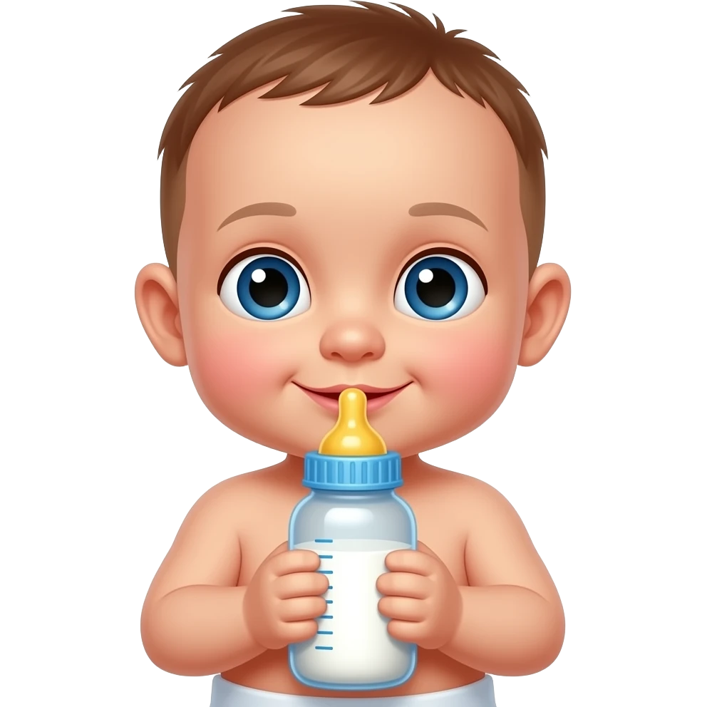 Baby with bottle emoji