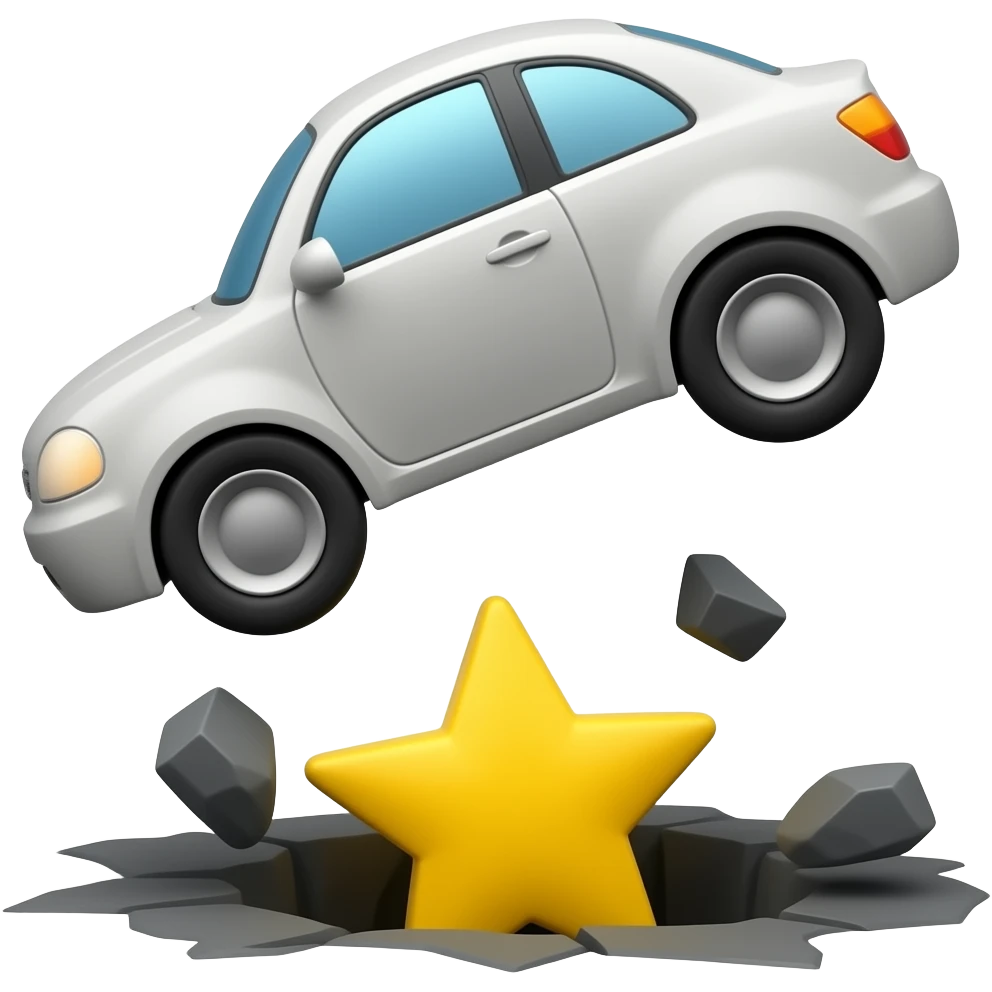🚗🕳️🌠 emoji