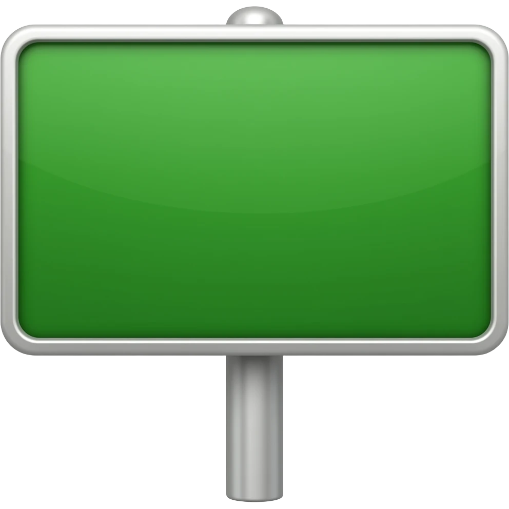green placard emoji
