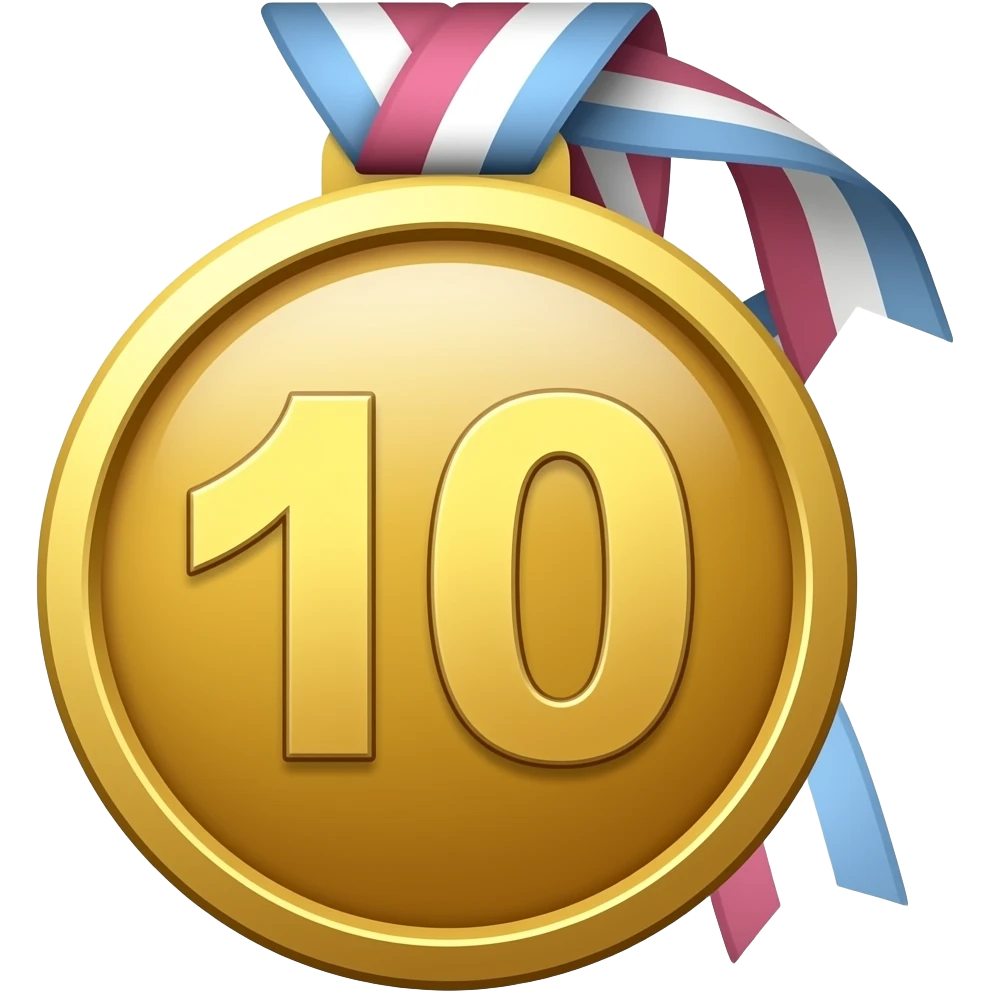 10th medal emoji