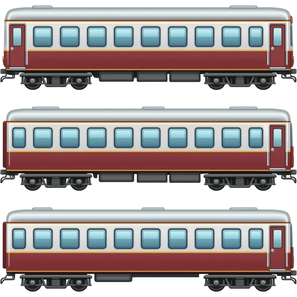 🚂🚃🚃🚃 emoji