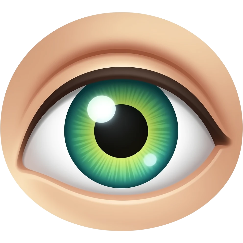 Yeşil göz emoji