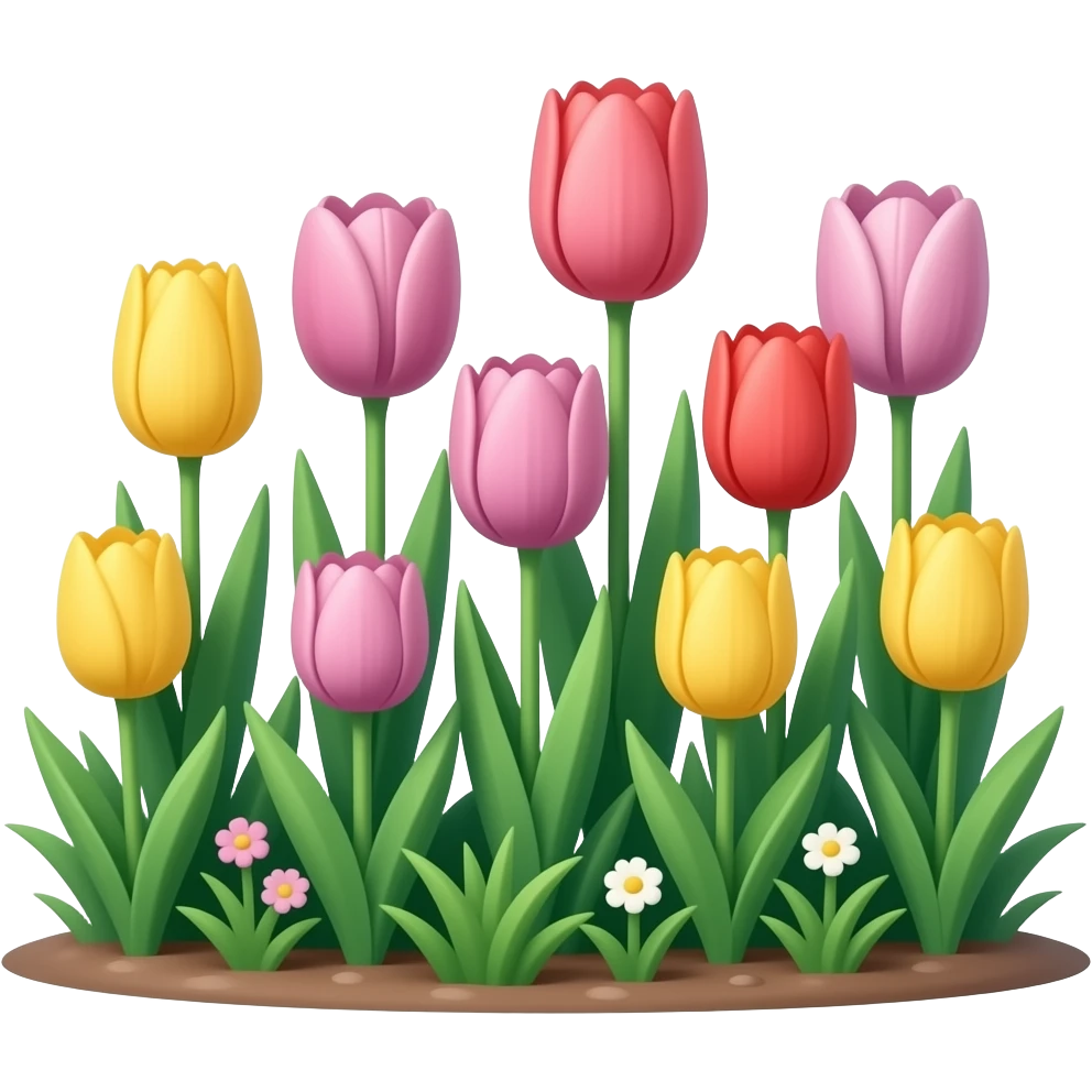 tulips emoji