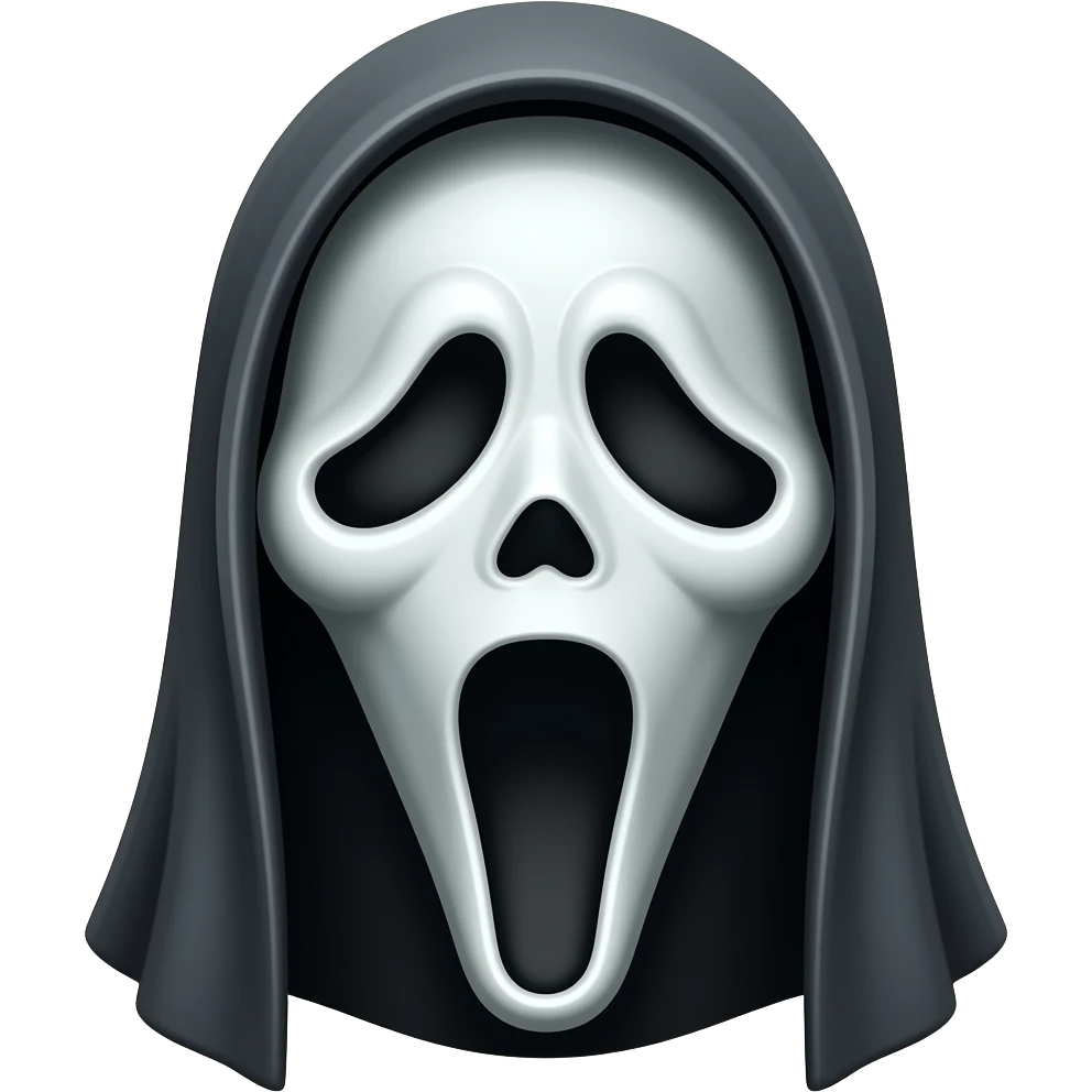 (scream) movie mask emoji