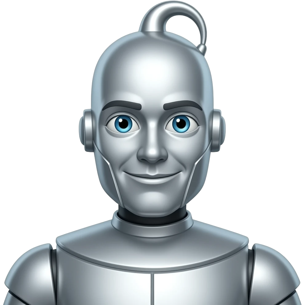 The Tin Man from Oz Series with blue eyes emoji