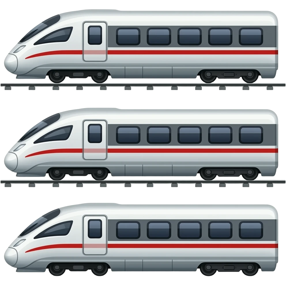 🚄🚃🚃🚃 emoji