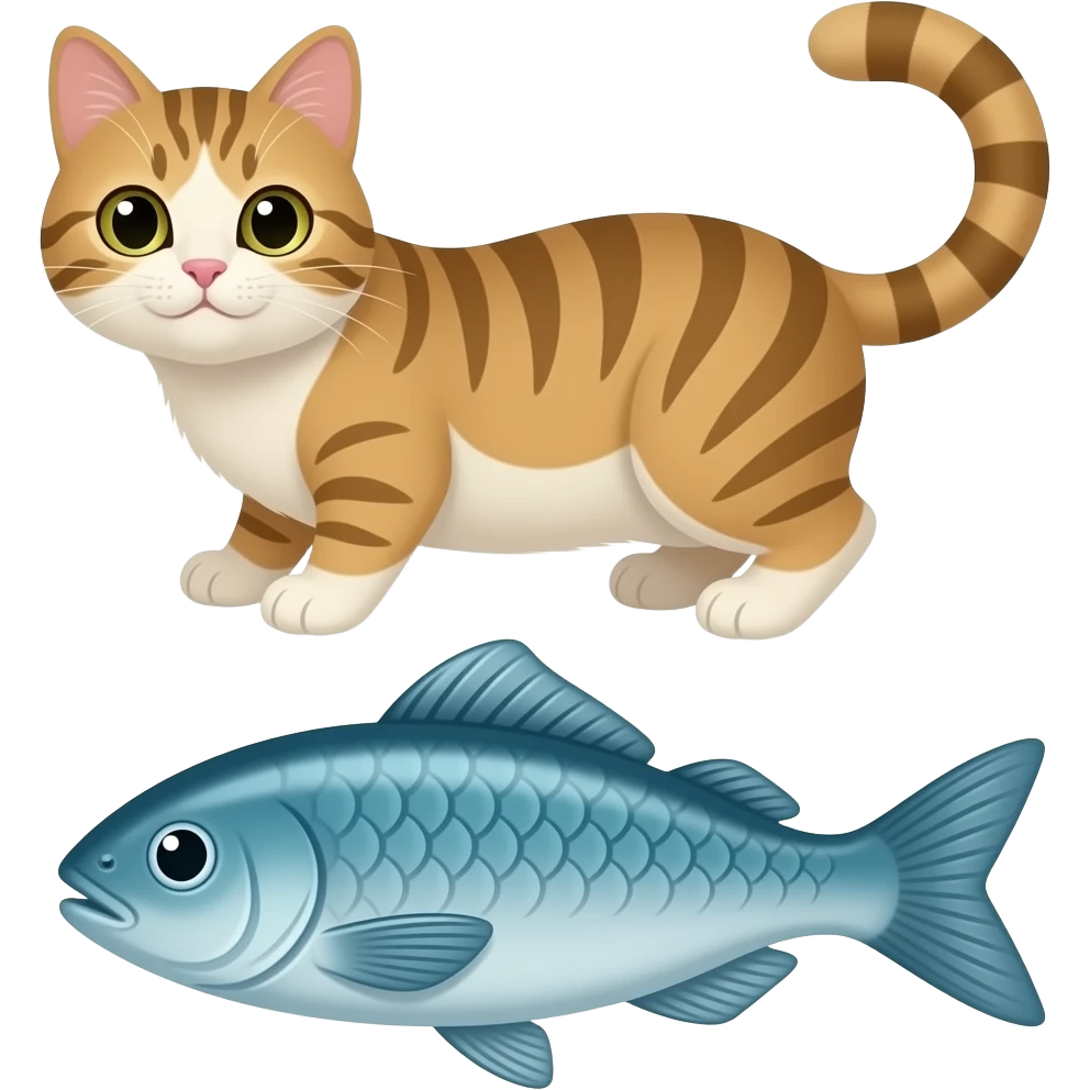 🐱+🐟 emoji