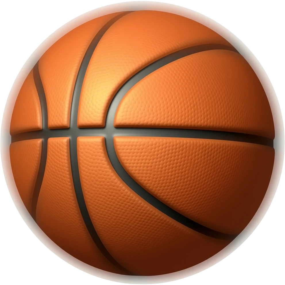 PELOTA de basket con destello de movimiento emoji
