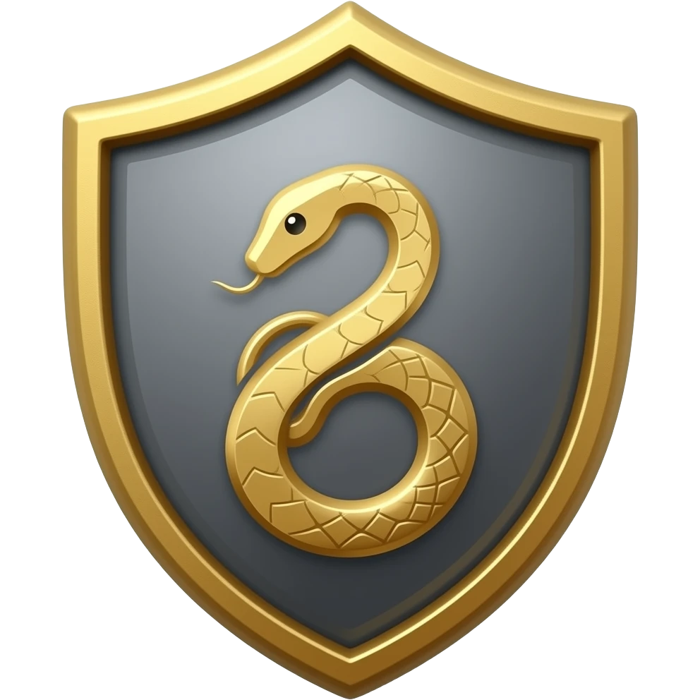 shield with snake logo emoji