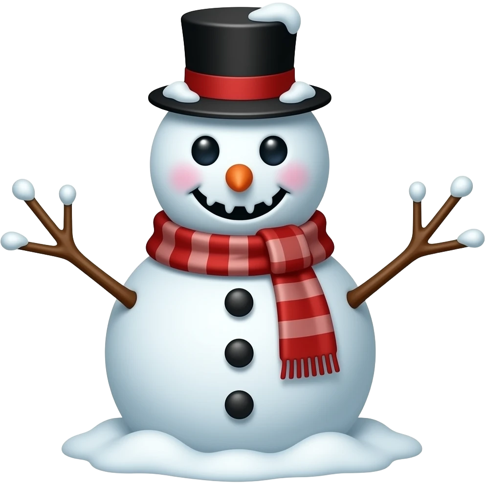 scary snowman emoji
