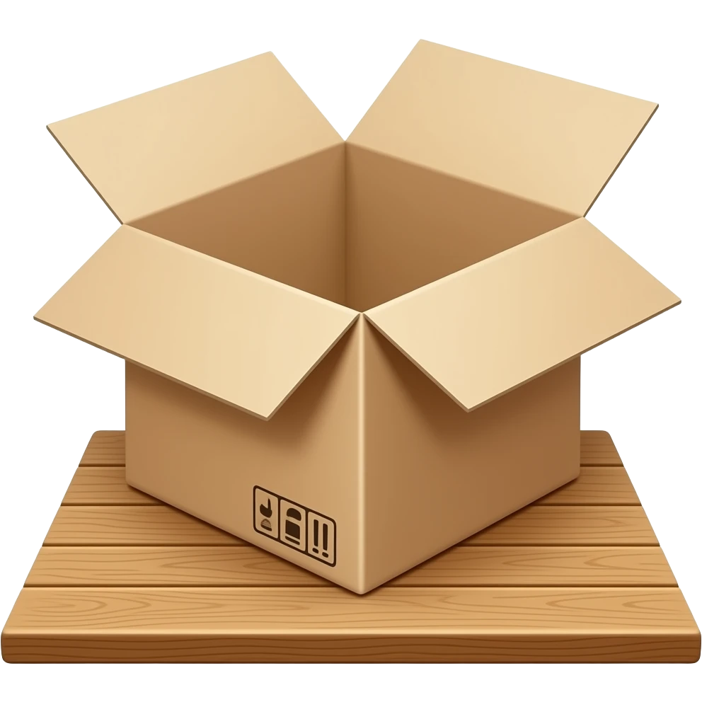 Box opened flat emoji