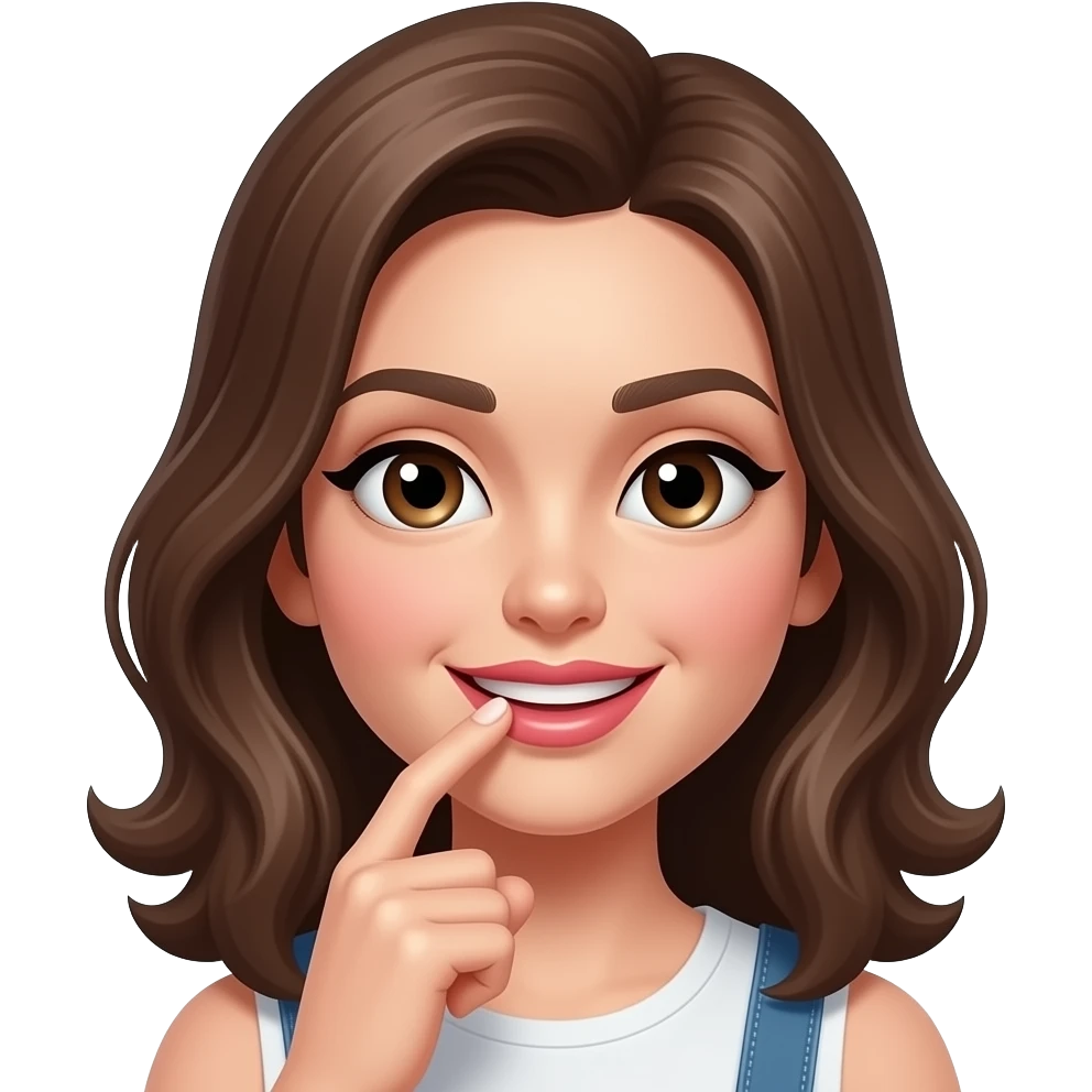 Kannsr du mir ein fingerbite flirty emoji erstellen emoji