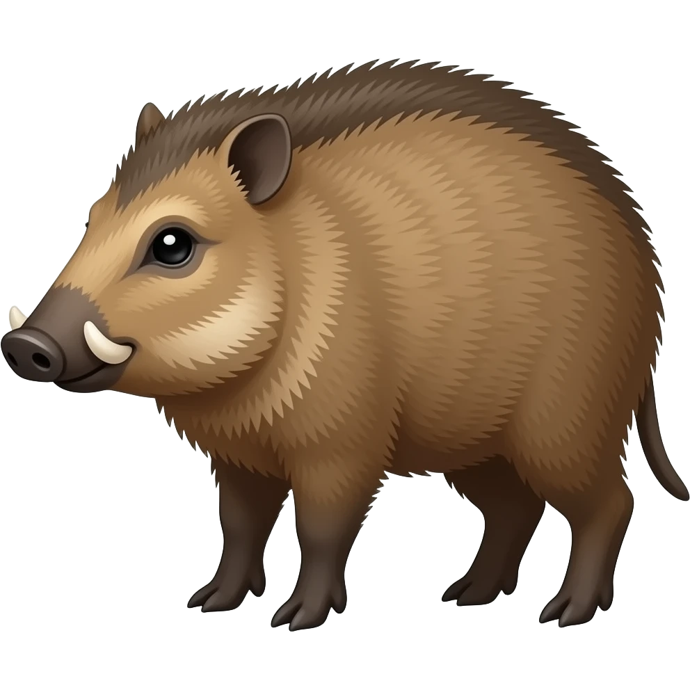 Peccary emoji
