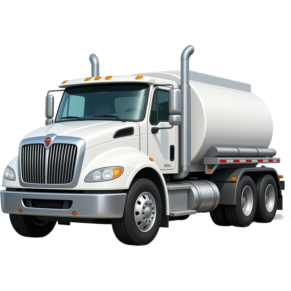 construction camion citerne blanc westernstar side-way emoji