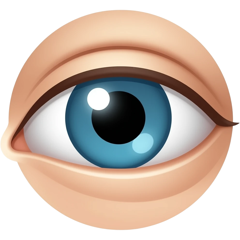 Eye looking down emoji