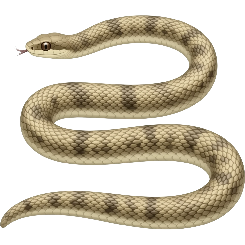 small stretched-out snake emoji