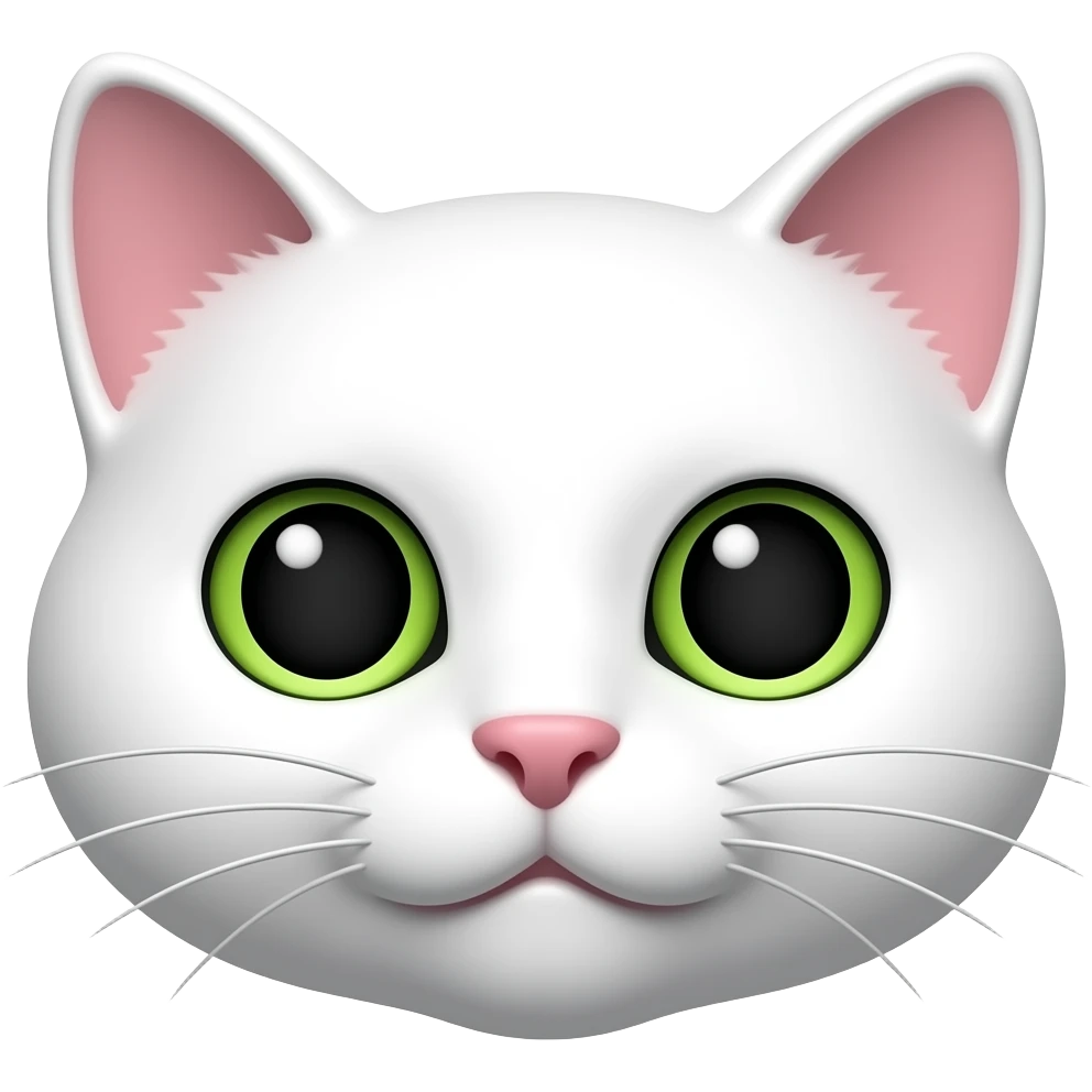 white cat face emoji