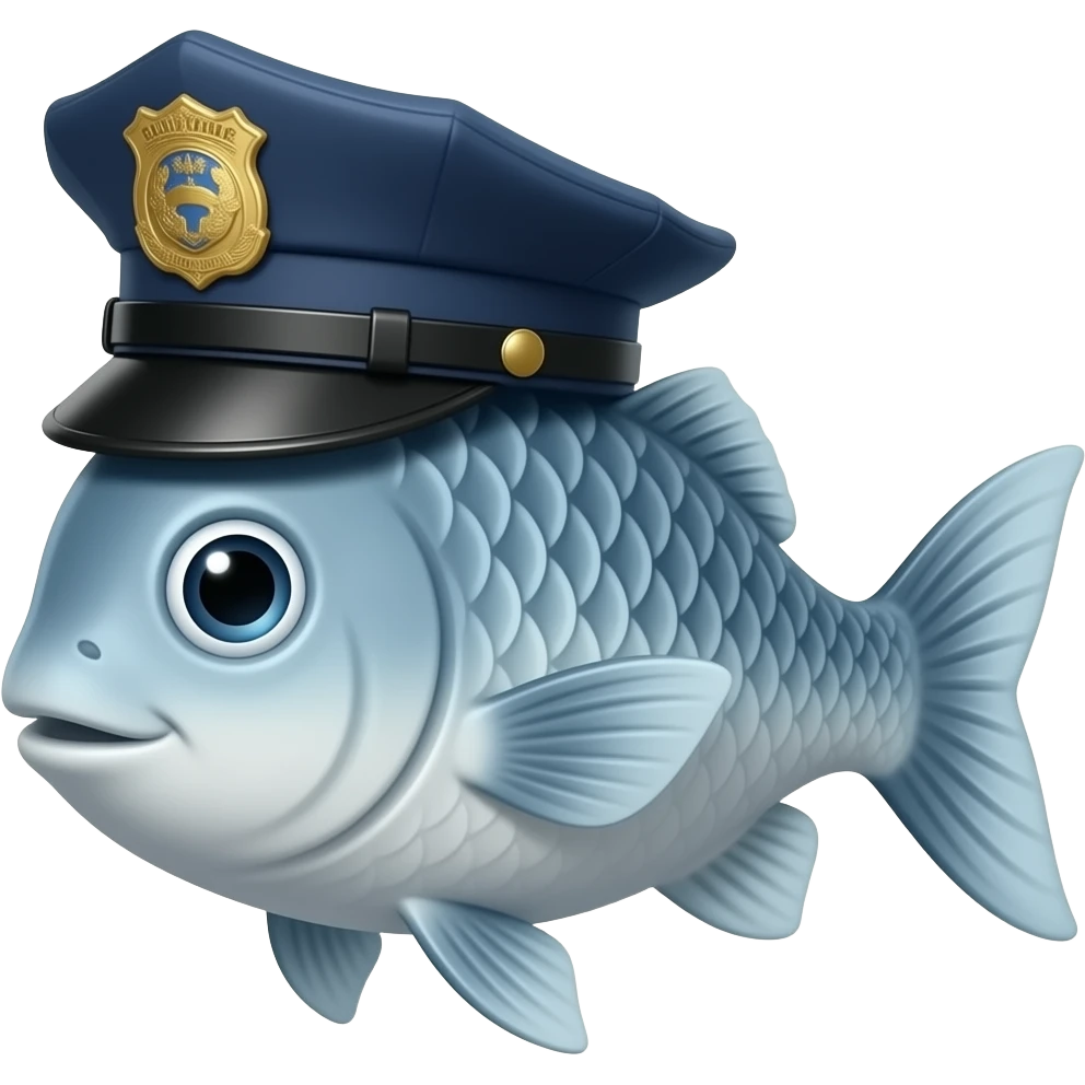 Fish with Police Hats emoji