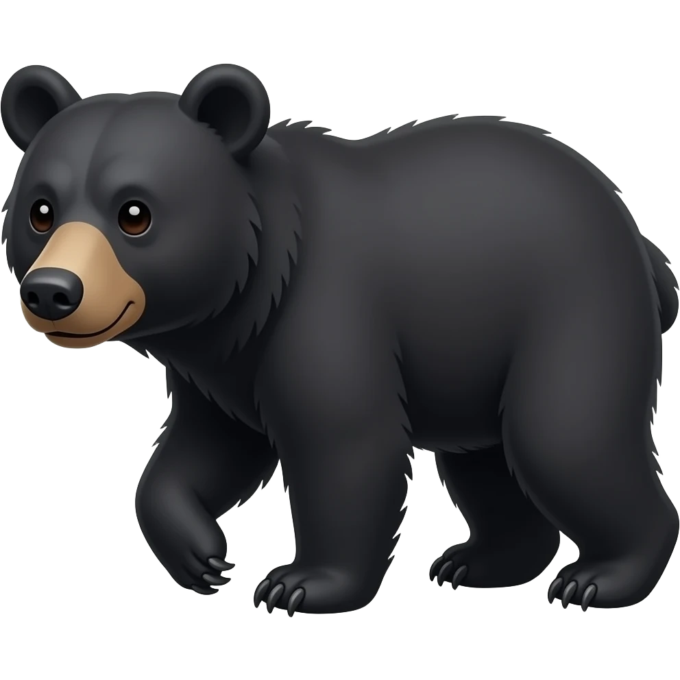 black bear emoji