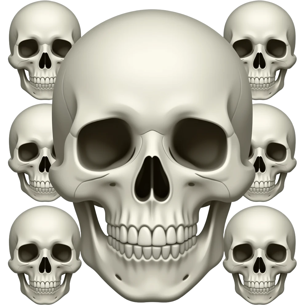 Skull faces emoji