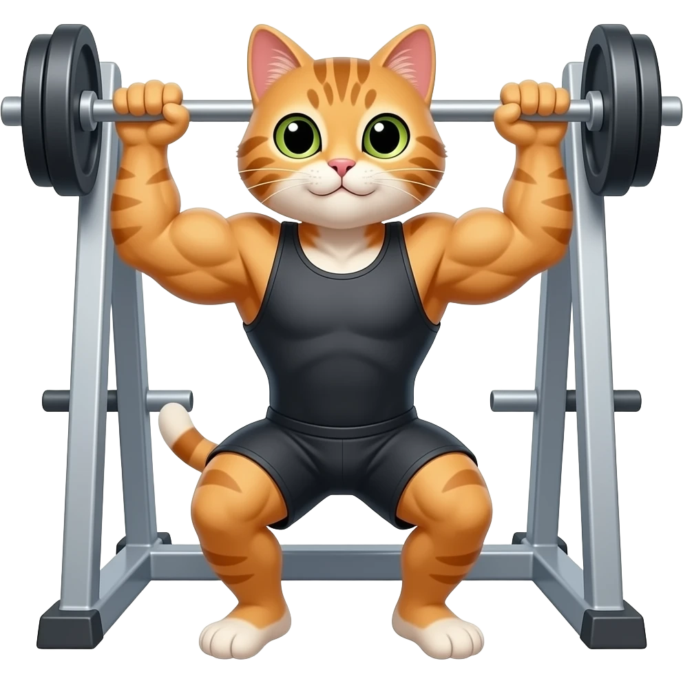 Качок кошка каторый в зале качаеться emoji