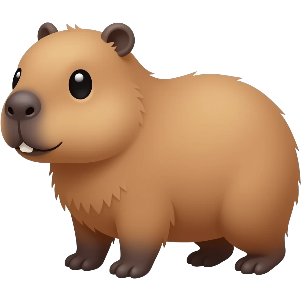 A cute capybara emoji