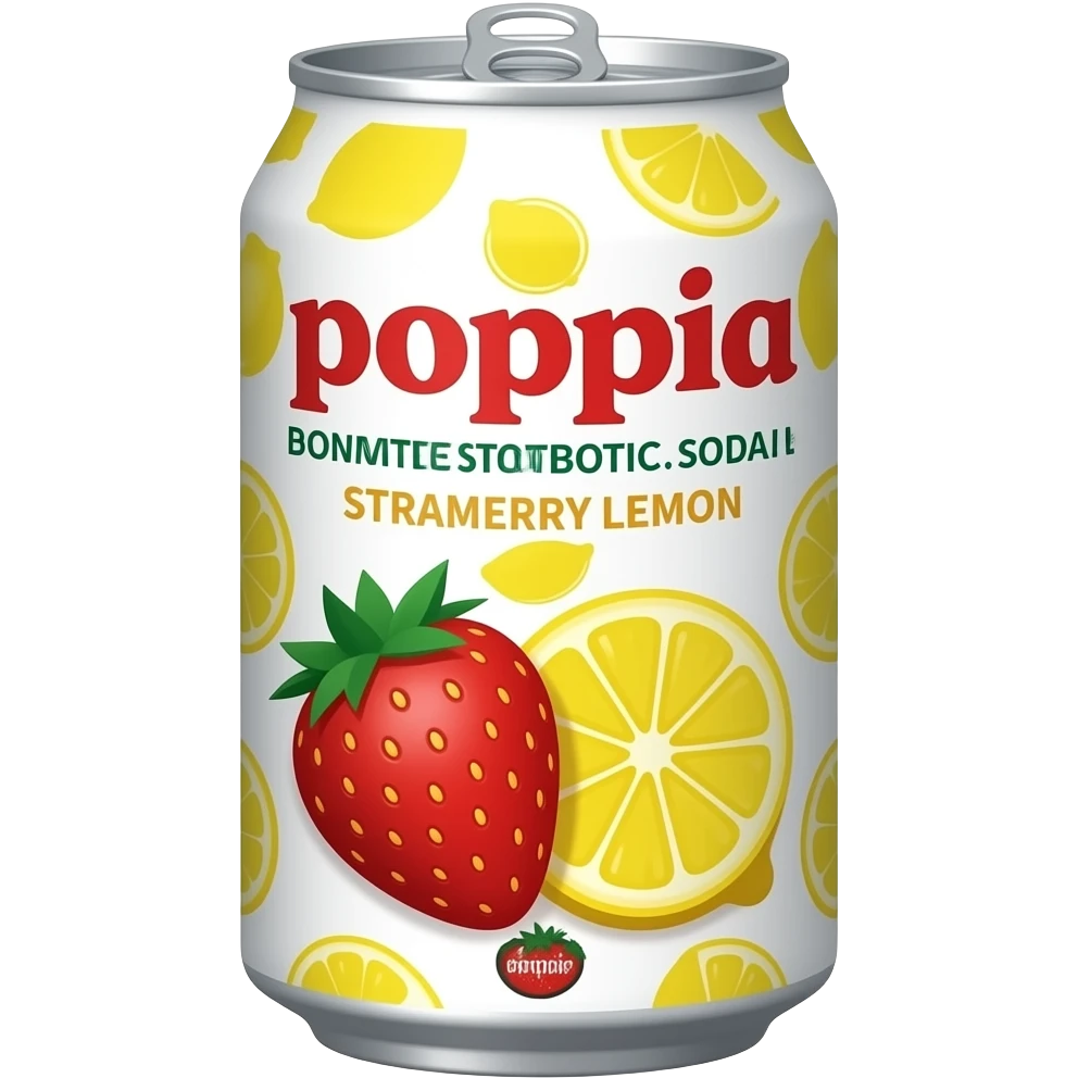 poppi probiotic soda strawberry lemon emoji