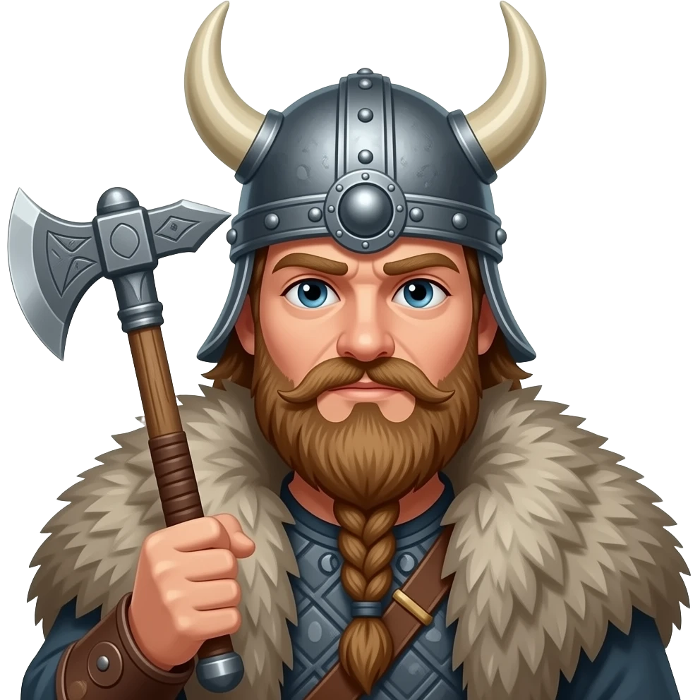 Viking king emoji