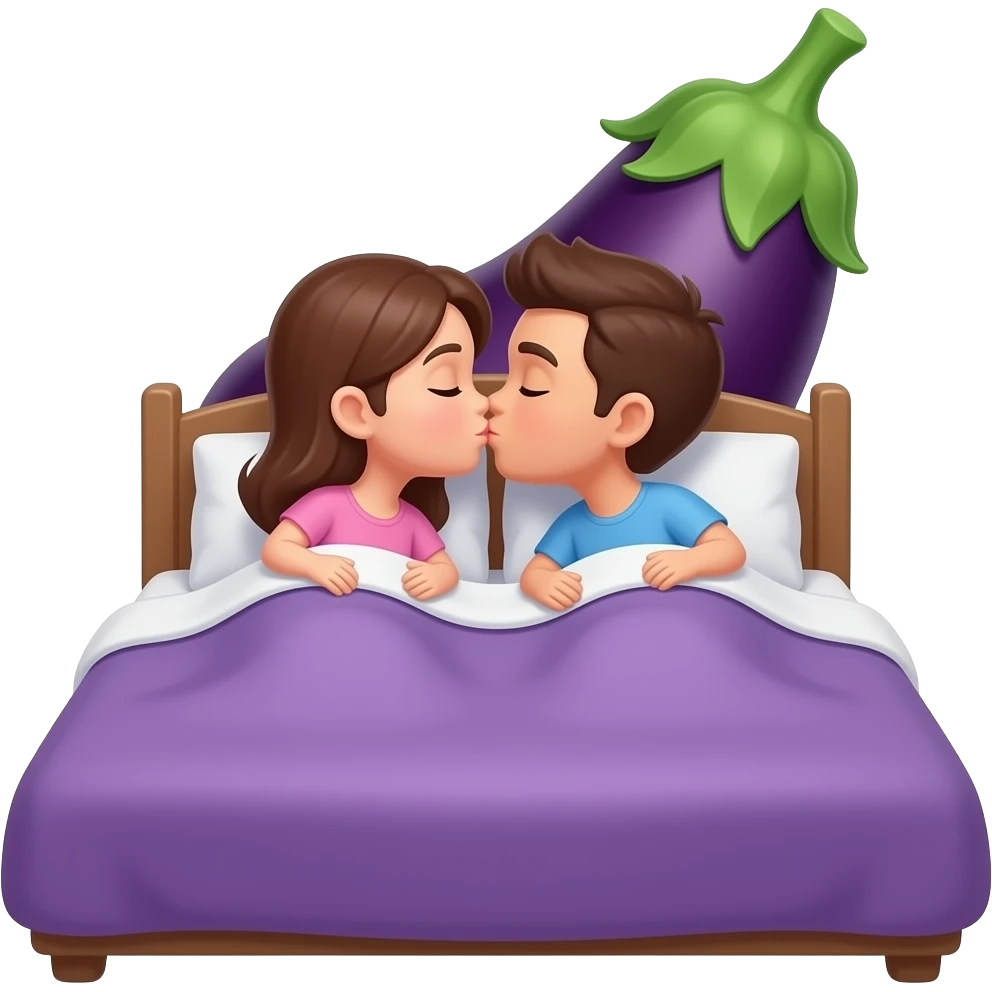 👩‍❤️‍💋‍👨🍆🛌 emoji