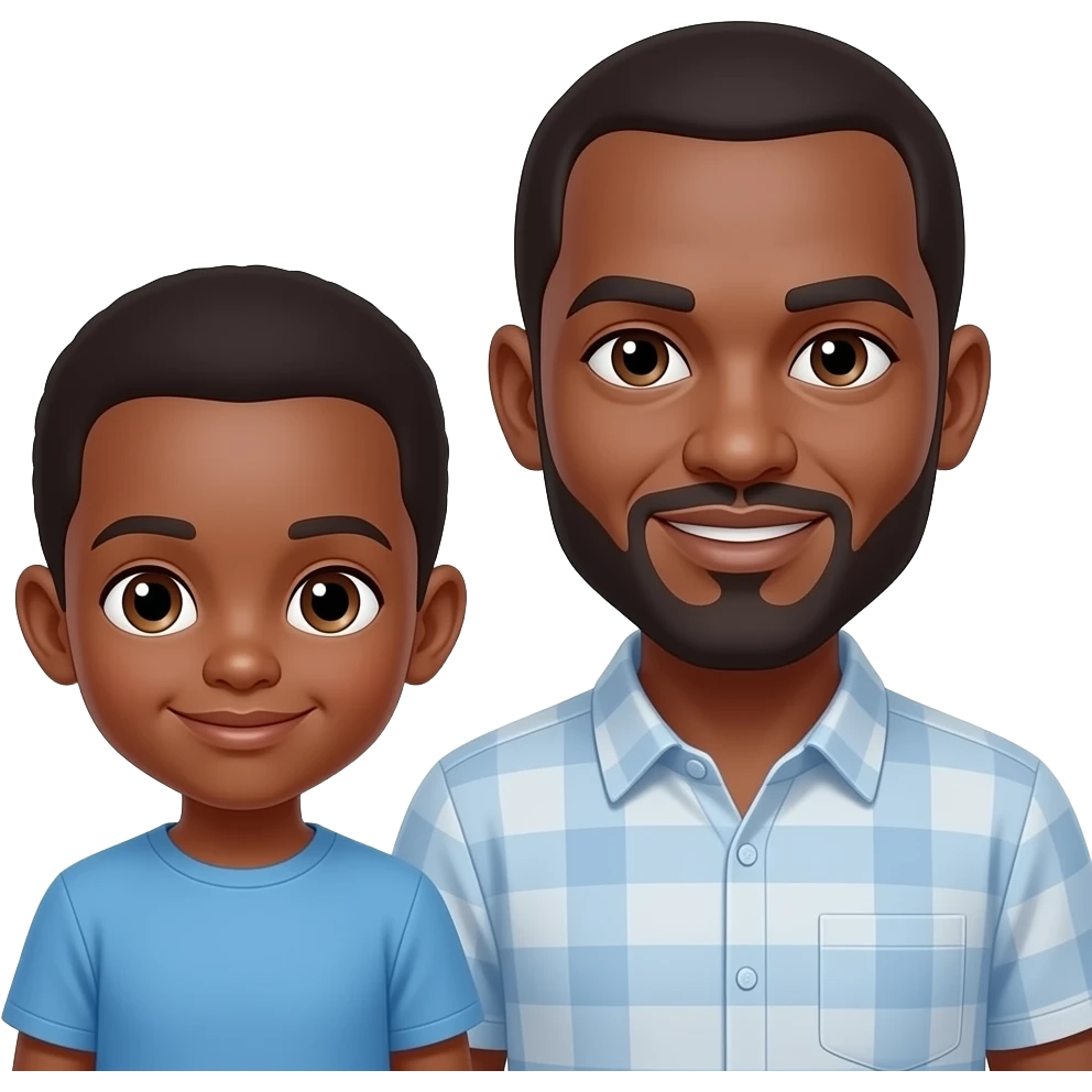 Мальчик Африка брат Африка папа emoji