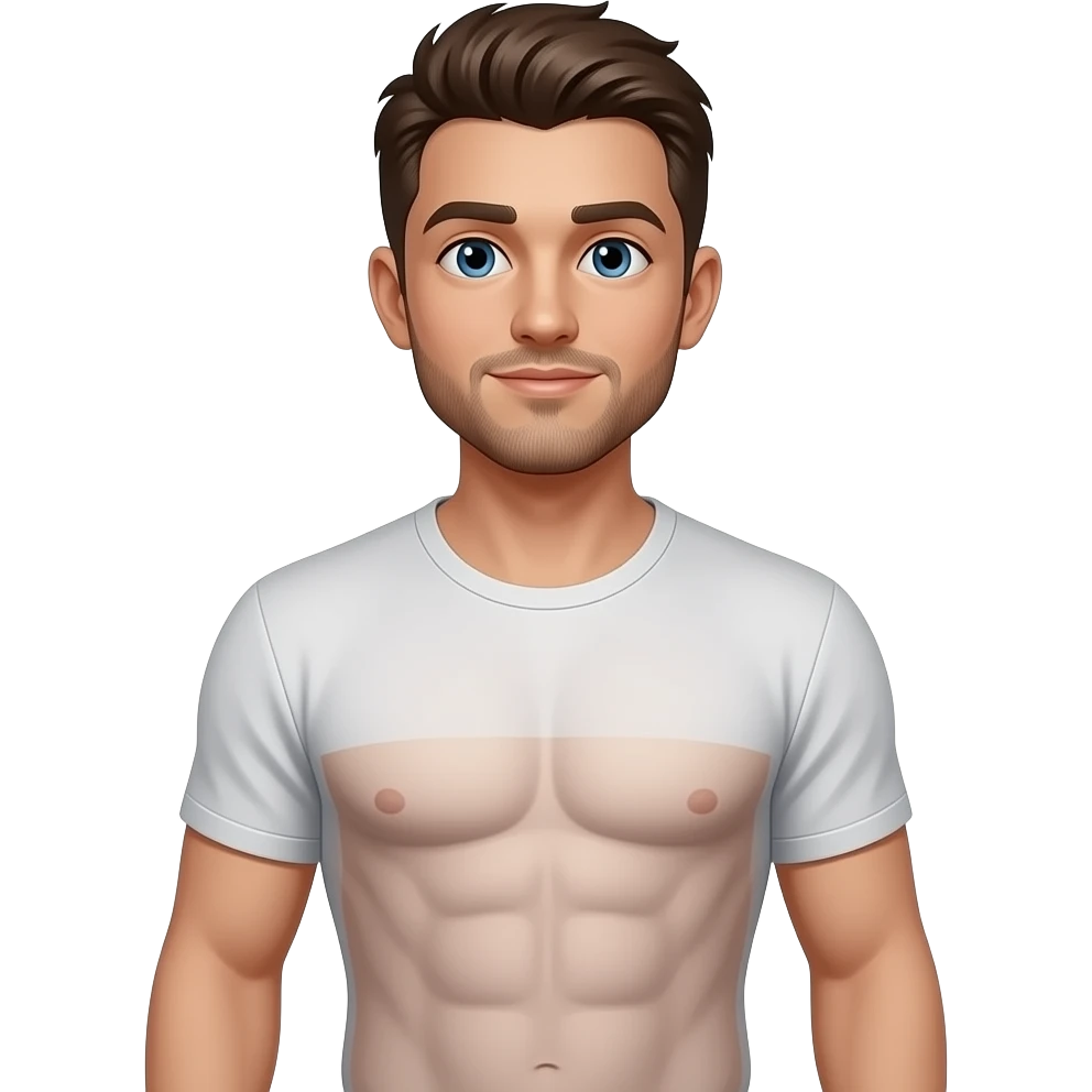 Guy with abs emoji