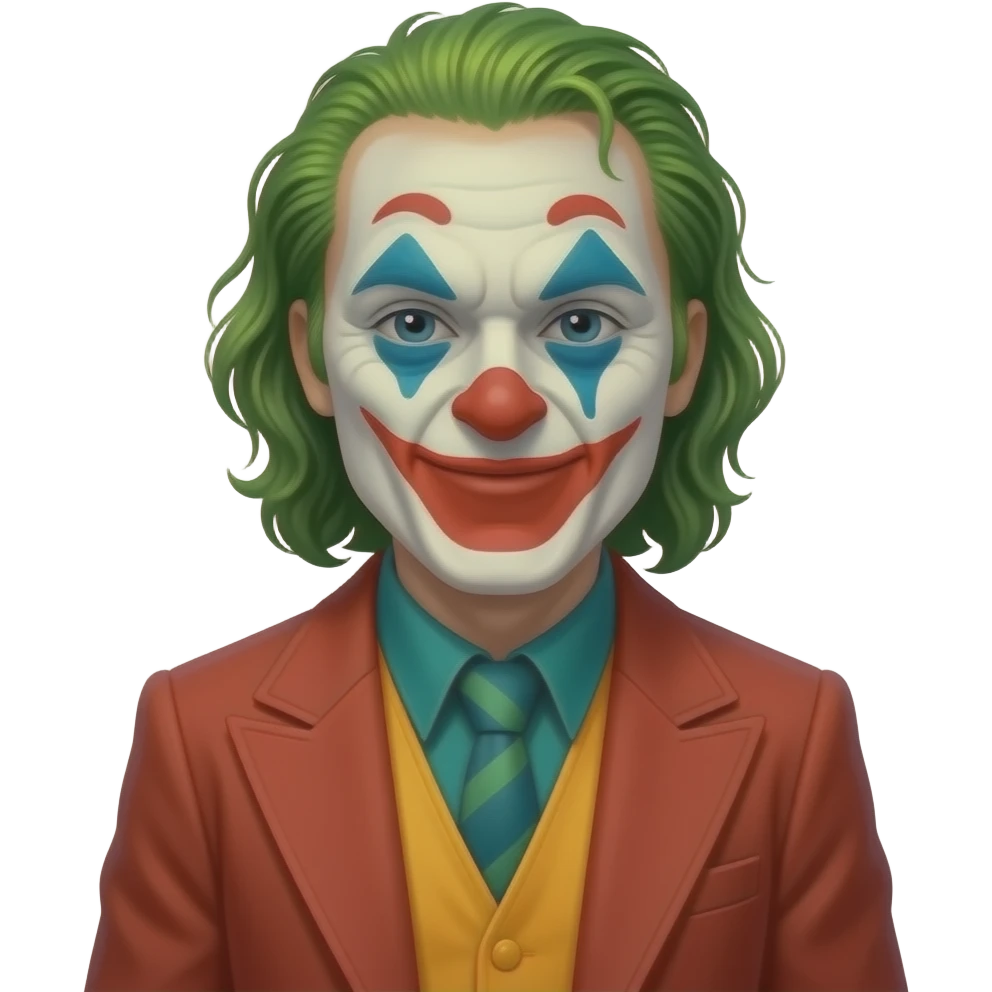 грустный клоун с табличкой GG emoji