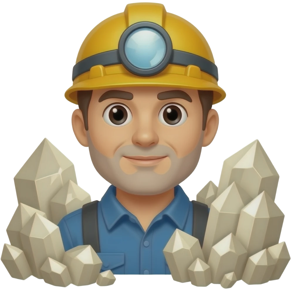 mining Quarz emoji
