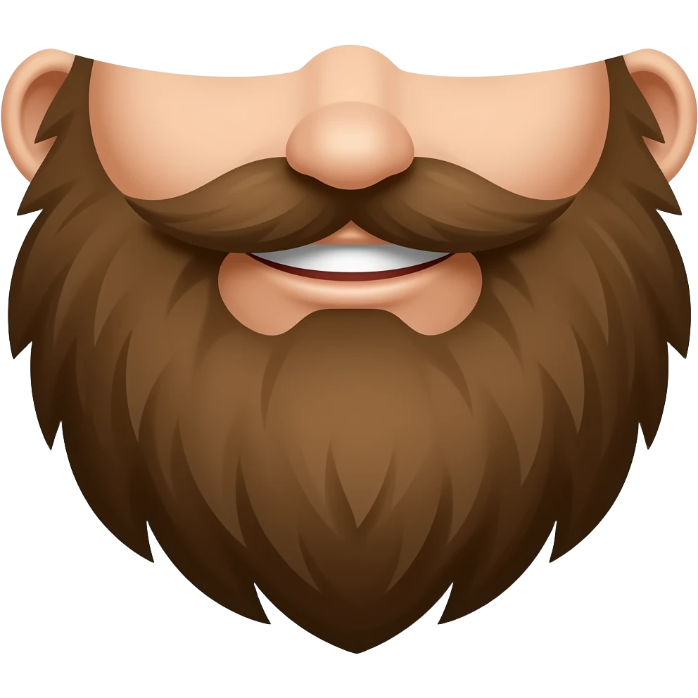 Big beard emoji