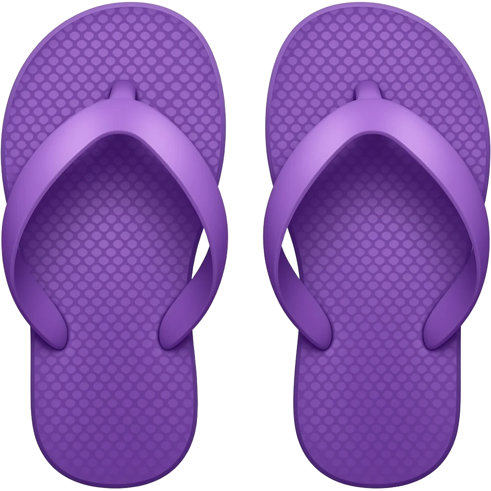 purple slippers emoji