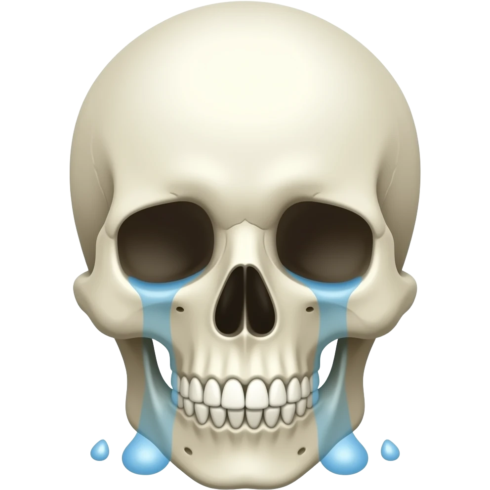 cry skull emoji