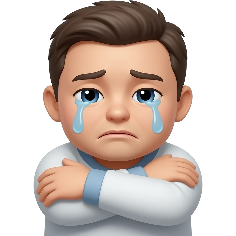 I miss you, sad, tears, empathetic hug emoji