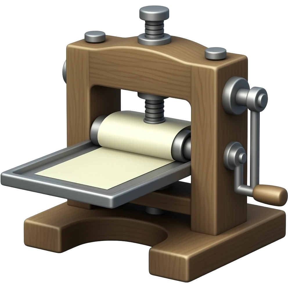 Old Printing Press emoji