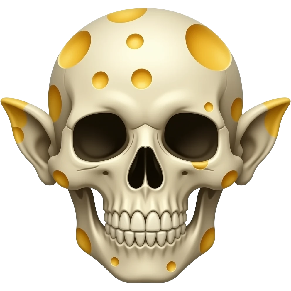 funny devious troll face skull emoji cheese gradiant emoji
