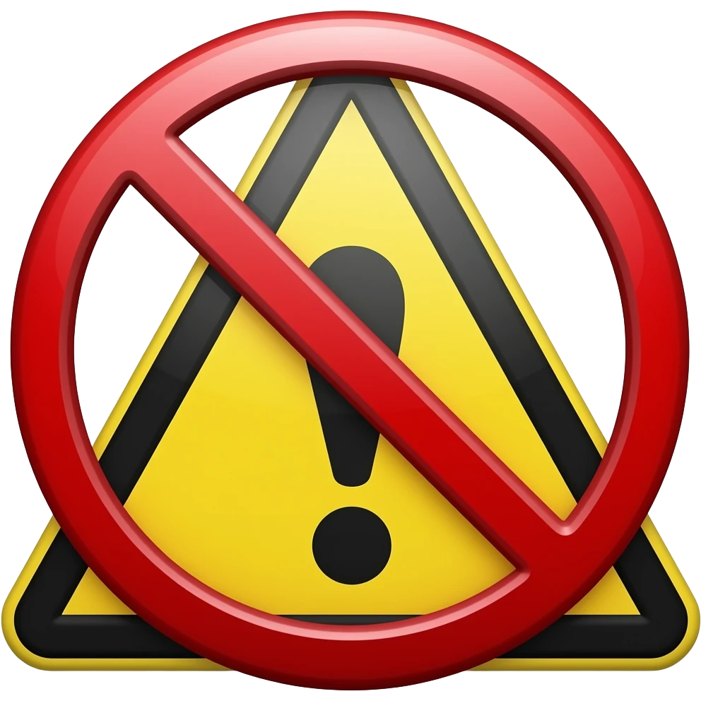 danger sign emoji