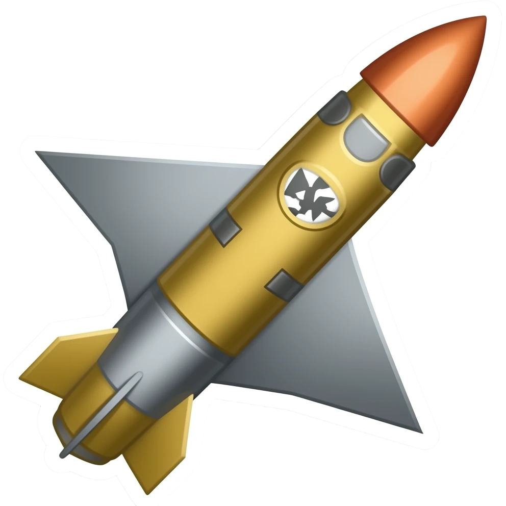 استیکر موشک فتاح emoji