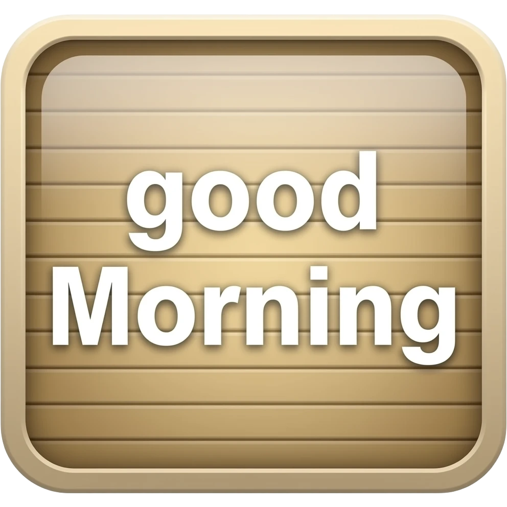 unique good morning sign text emoji | AI Emoji Generator