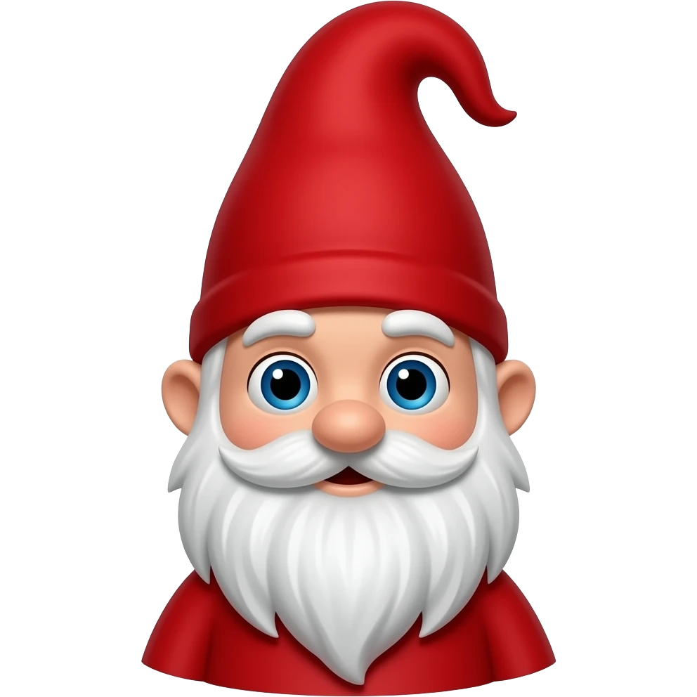 red gnome, half body emoji