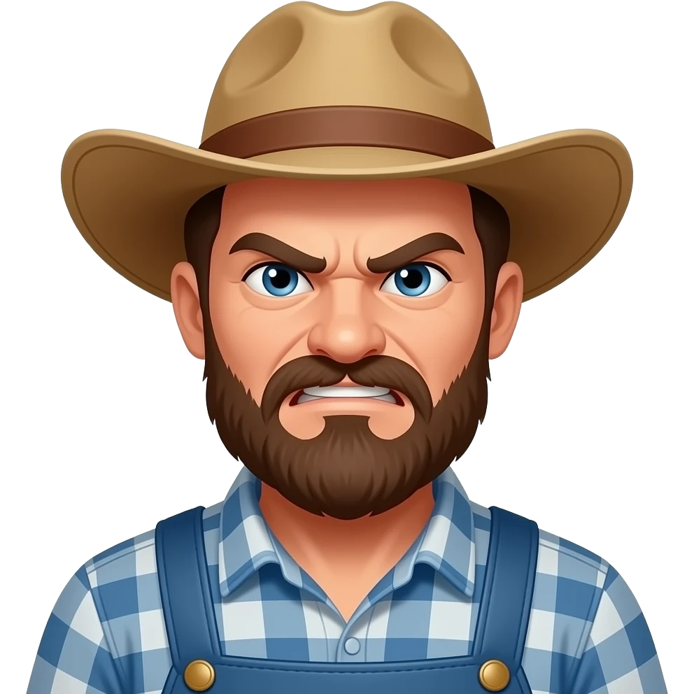 Angry Farmer emoji