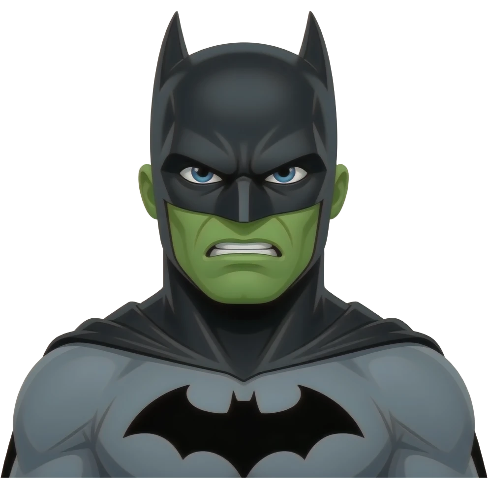 Batman hulk mix together emoji