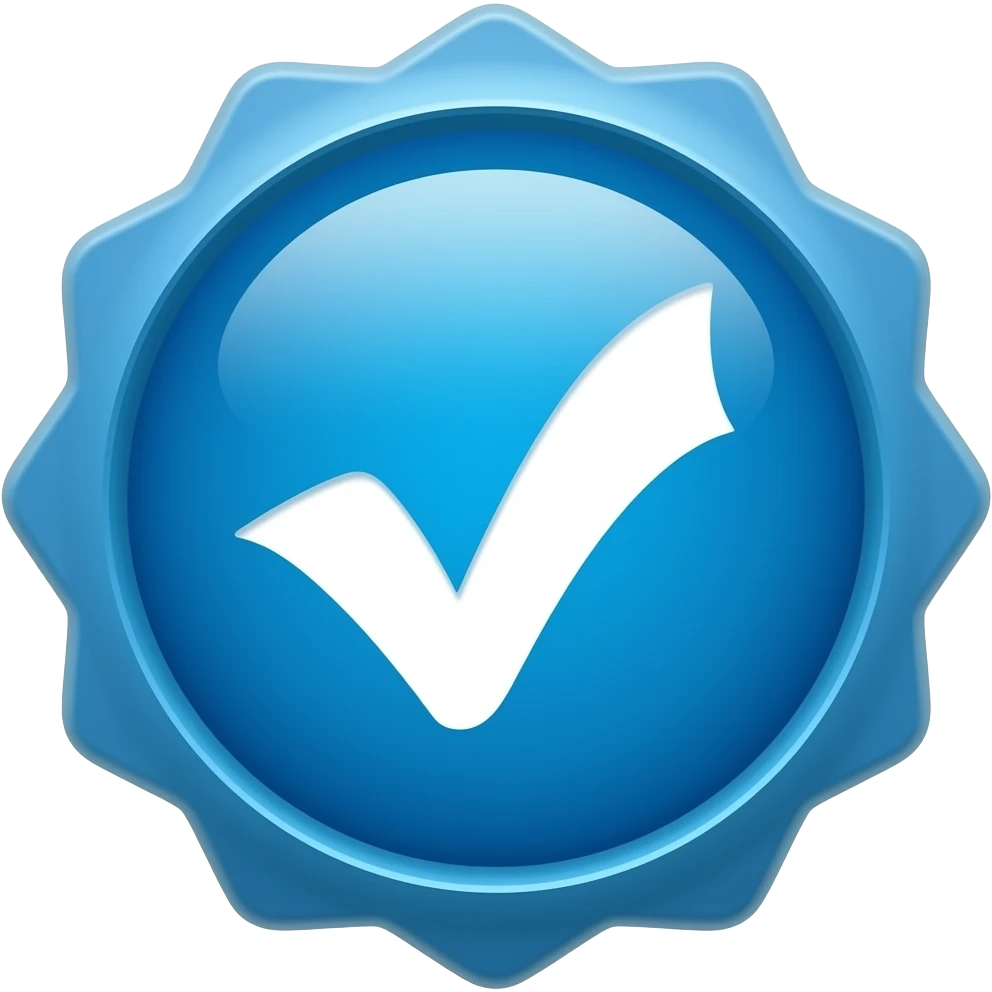 Verificado azul emoji